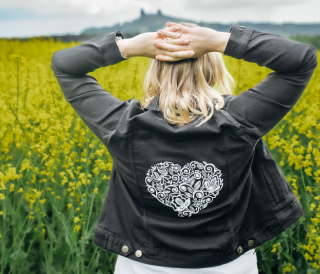 Džínová bunda - černá